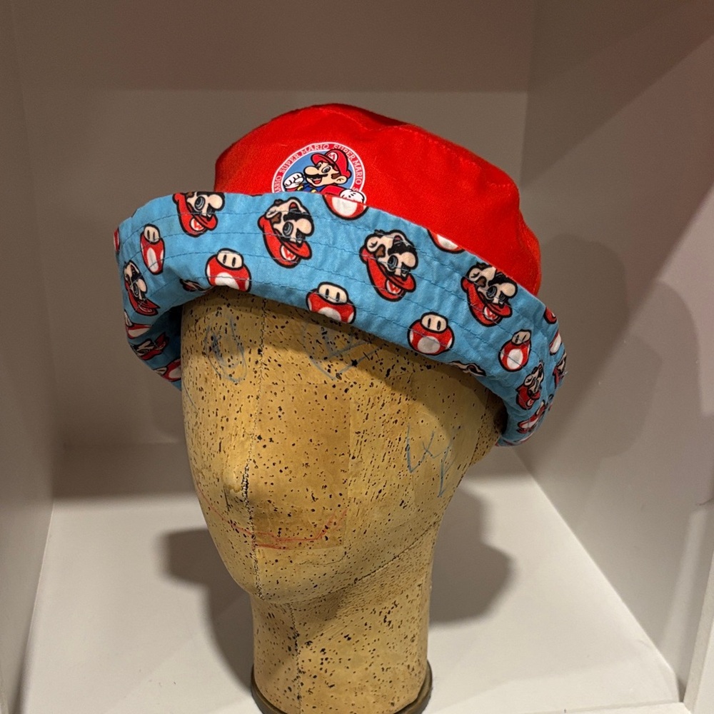 Nintendo Super Mario Blue and Red Bucket Hat